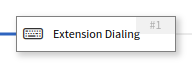 the Extension Dialing node