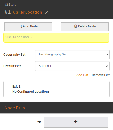 the Caller Location node